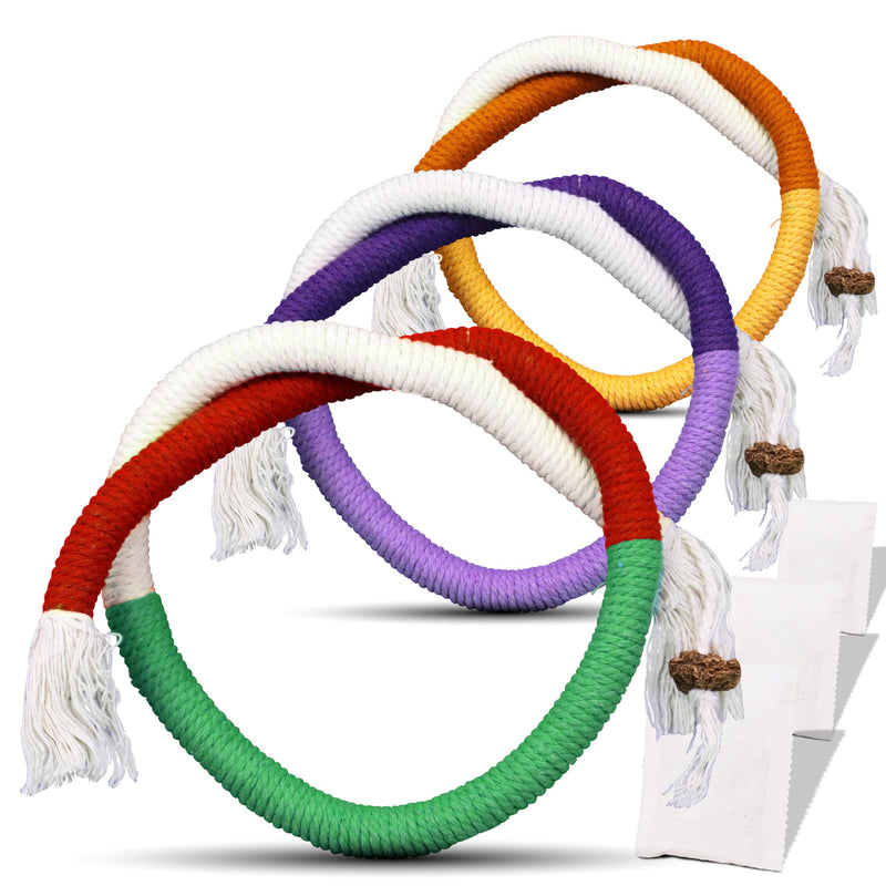 Cat Chew Rope - 3 Pack Cat Chew Ropes for Teeth Cleaning, Kitten Teething Toys with Stick to Transfer Chewing from Wires to Cotton String 3 Chew Ropes
