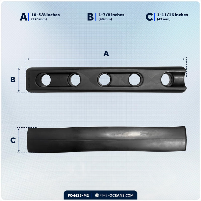 Five Oceans 2-Pack Marine Rubber Boat Dock Line Mooring Snubbers for 13/16" to 7/8" Rope, EPDM Rubber, Mooring Anchor Snubber for Boats, Pontoons, Yachts - FO4435-M2 13/16 to 7/8" Rope Dia. (Pack of 2) - BeesActive Australia