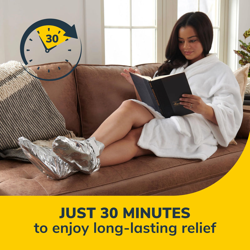 Dr. Scholl's® Tired, Achy Feet Soothing & Reviving Foot Mask, 3 Pair, Warming Booties 3 Count (Pack of 1)