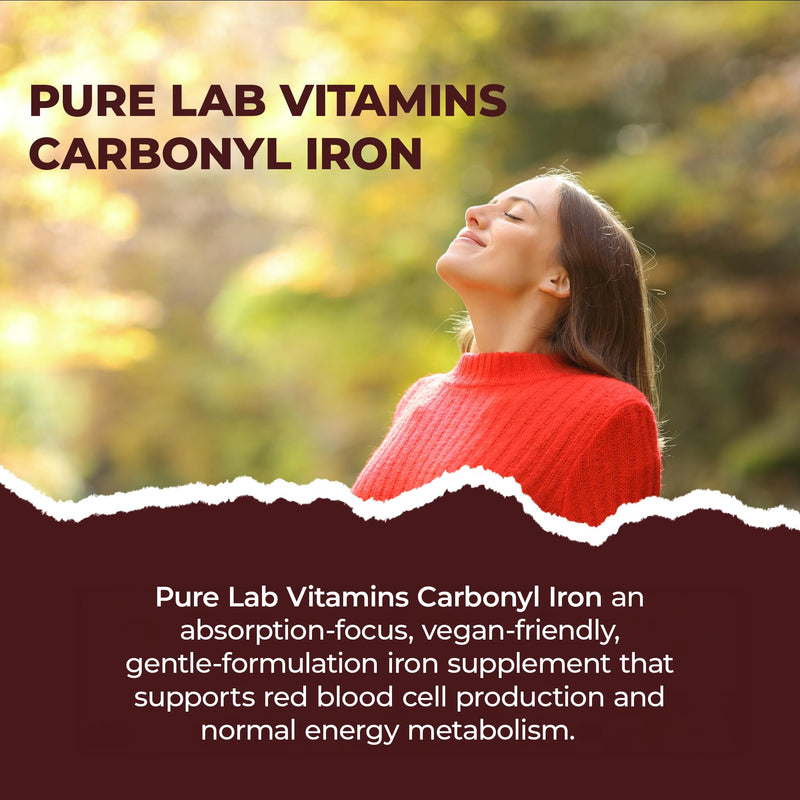 Pure Lab Vitamins Carbonyl Iron – 90 Vegi-Caps