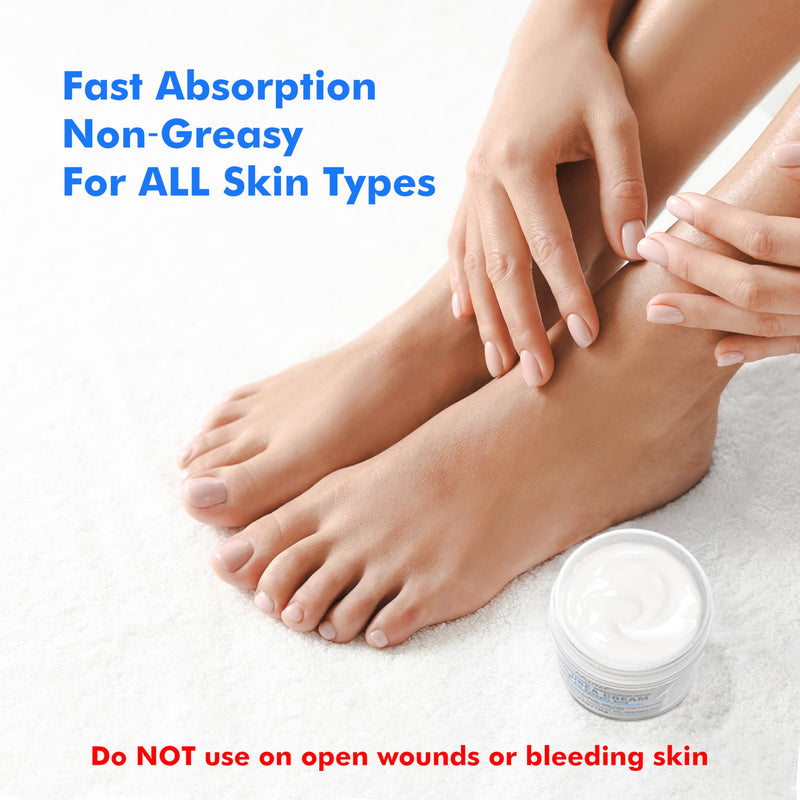 Ebanel Urea Cream 40% plus Salicylic Acid 2%, Foot Cream for Dry Cracked Heels Feet Knees Elbows Hands, Foot Dead Skin Cuticle Callus Remover Toenail Softener, Keratolytic Skin Barrier Repair 4.6 Ounce (Pack of 1) - BeesActive Australia
