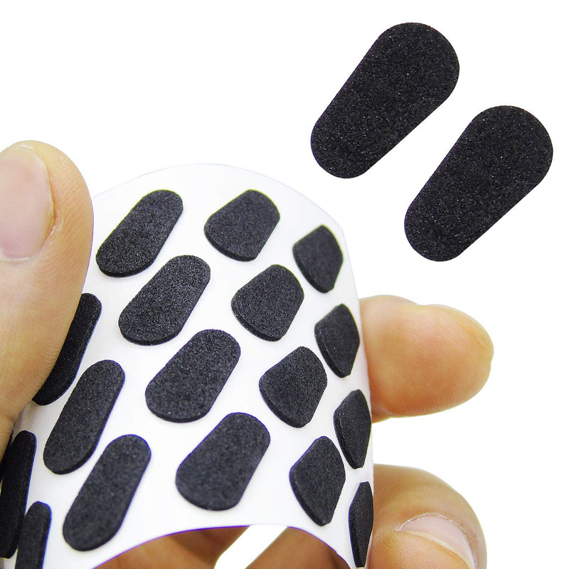 60 Pairs Adhesive Eyeglass Nose Pads Soft Foam Nose Pads Self Anti-Slip Eyeglass Nose Pads Thin Nosepads for Eyeglasses Sunglasses (Black) Black