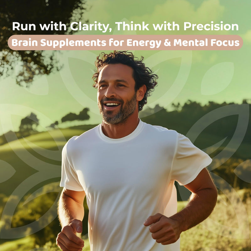 CogniCharge Brain Supplements for Memory, Focus & Clarity - with Bacopa Monnieri Extract, Guarana Powder, Niacin, L-Tyrosine, Alpha GPC, GABA - 3.63 Oz - 30 Servings - Cocoa Mist Flavor - BeesActive Australia