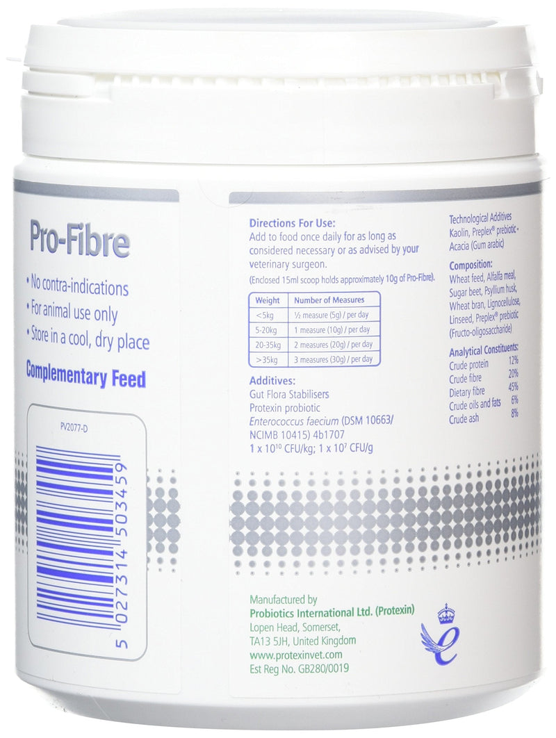 Pro-Kolin for Dogs and Cats Probiotic Paste and Syringe, 60ml & Protexin Veterinary Pro-Fibre for Dogs and Cats, 500g 60 ml (Single Pack) Single + Protexin Veterinary Pro-Fibre