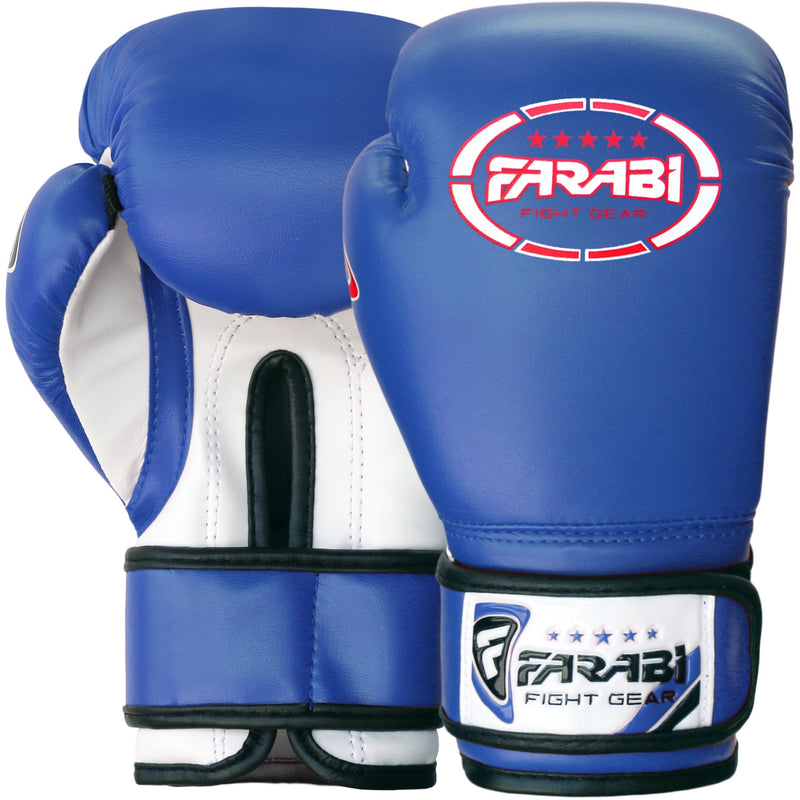 Farabi Sports Kids Boxing Gloves 4, 6, 8-oz Boxing Gloves for Kids Junior Boxing Gloves Youth Boxing Gloves Boys and Girls Boxing Training Gloves for MMA Muay Thai & Punching Bag Blue