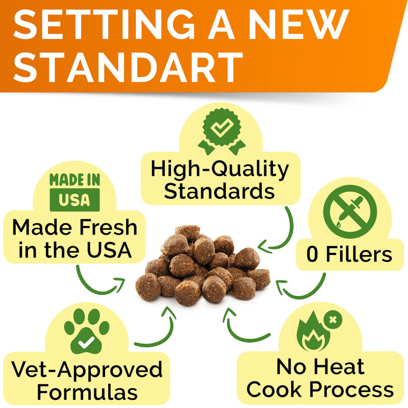 Glucosamine for Large Dogs - Joint Supplement Large Breed w/ Omega-3 Fish Oil - Chondroitin, MSM - Advanced Mobility Chews - Joint Pain Relief - Hip & Joint Care - Chicken Flavor - 360Ct - Made in USA LargeDogs (Value Pack) (360 Ct) - BeesActive Australia