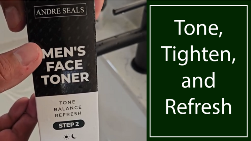 Face Toner for Men | Organic Witch Hazel, Hyaluronic Acid & Green Tea | Pore Minimizer, Hydration, Astringent, Face Tightener, Hydrating Toner, Oil Control, | Facial Toner & Men Skin Care