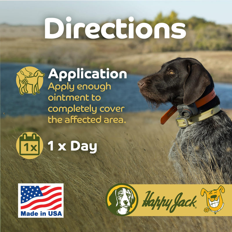 Happy Jack Onex Fly Repellent Ointment, Repels Adult Flies on Horses, Dogs, Ponies, Eliminates Hatching Larvae, 4 oz Jar - BeesActive Australia