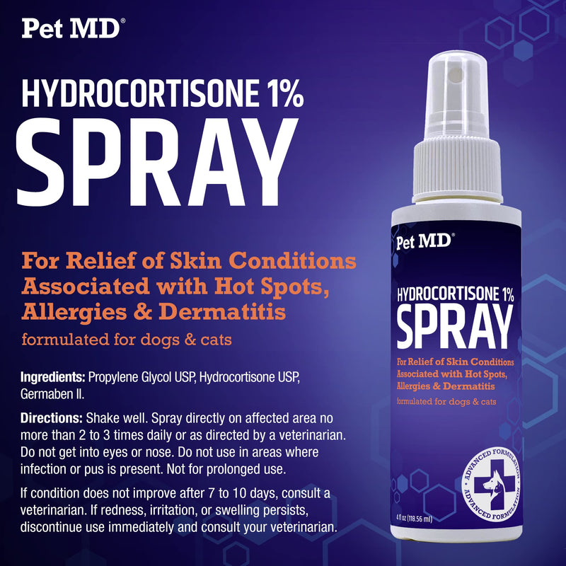 Pet MD Salmon Omega Bites and Hydrocortisone Spray Bundle - Allergy and Itch Relief Bundle for Dogs - BeesActive Australia