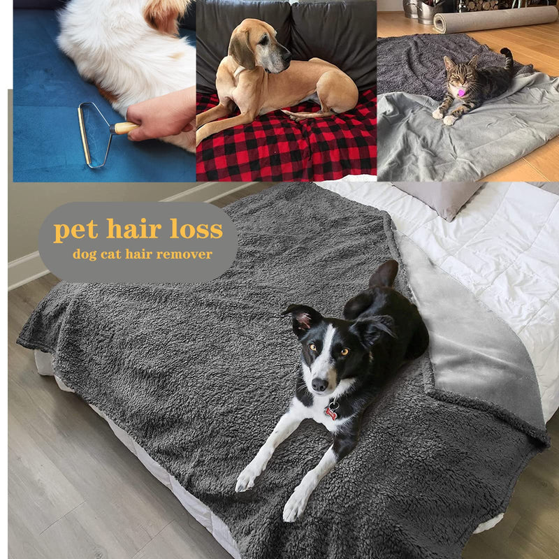 YUDANSI 2 pack hair remover for pet hair, pet hair remover for dogs, cats, lint roller for cat hair, dog hair on clothing, bed and carpet, reusable lint roller for pet hair - BeesActive Australia