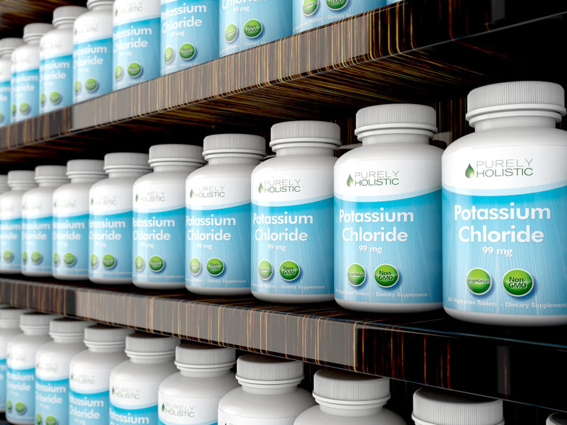 Potassium Chloride 365 Tablets 1 Year Supply - Potassium Supplement 99mg Tablets - Supports Healthy Blood Pressure & Muscle Function - Vegetarian and Non GMO - BeesActive Australia