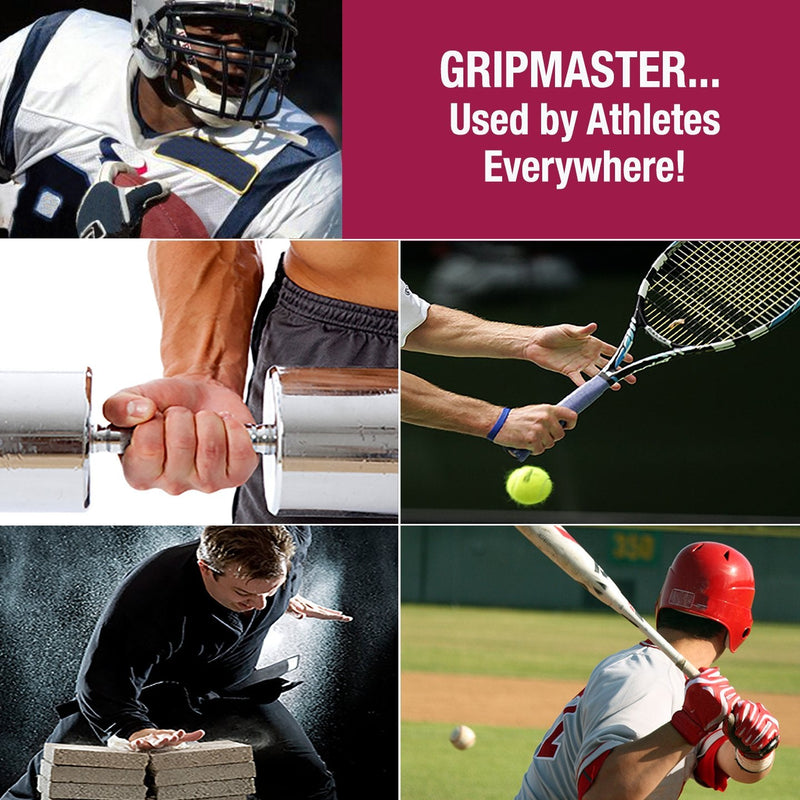 Prohands Gripmaster Hand Exerciser, Finger Exerciser (Hand Grip Strengthener), Spring-Loaded, Finger-Piston System, Isolate & Exercise Each Finger 7 lb (Medium Tension) Red - Gripmaster