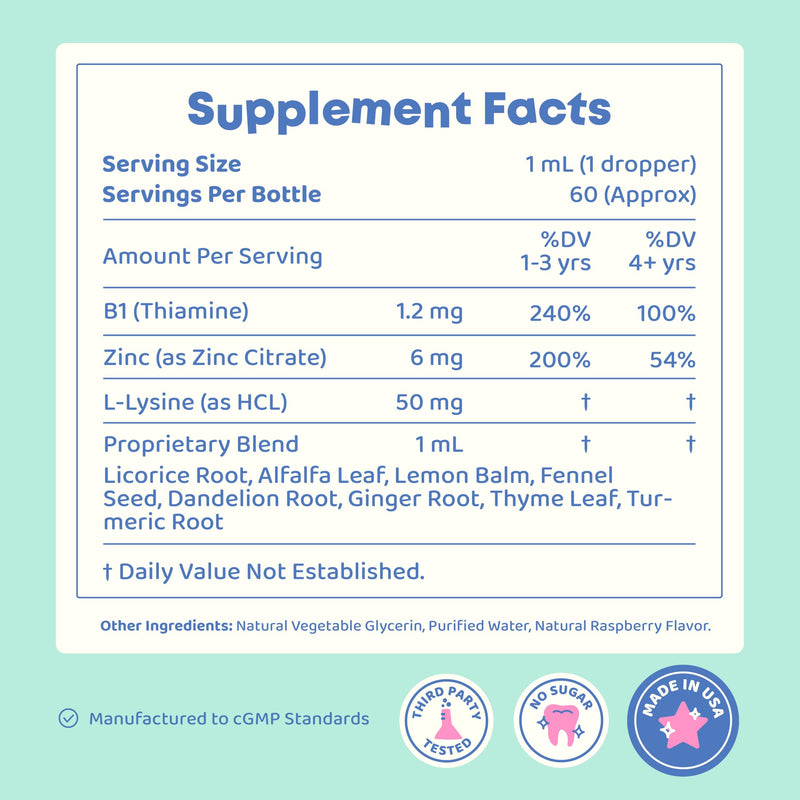 JoySpring Hungry Hero Kids Appetite Drops, 2 oz, Ages 3+ | L-Lysine, zinc and B vitamins, supports healthy eating and growth for picky eaters, sugar-free liquid, no pills 2 Fl Oz (Pack of 1)