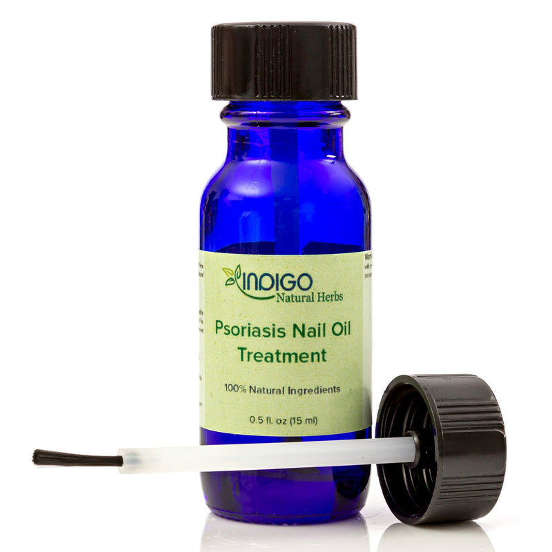 Psoriasis Nail Oil Care from Indigo Natural Herbs. Toenails, Fingernails, Skin Care. Relief of Chapping, Cracking, Roughness, Redness, Dryness, Fungus. Repairs and Strengthens Nails. (15 ml) 0.51 Fl Oz (Pack of 1) - BeesActive Australia