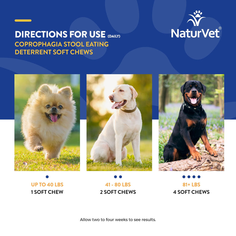 NaturVet Coprophagia Deterrent Soft Chews (90 ct) 90 Soft Chews - BeesActive Australia