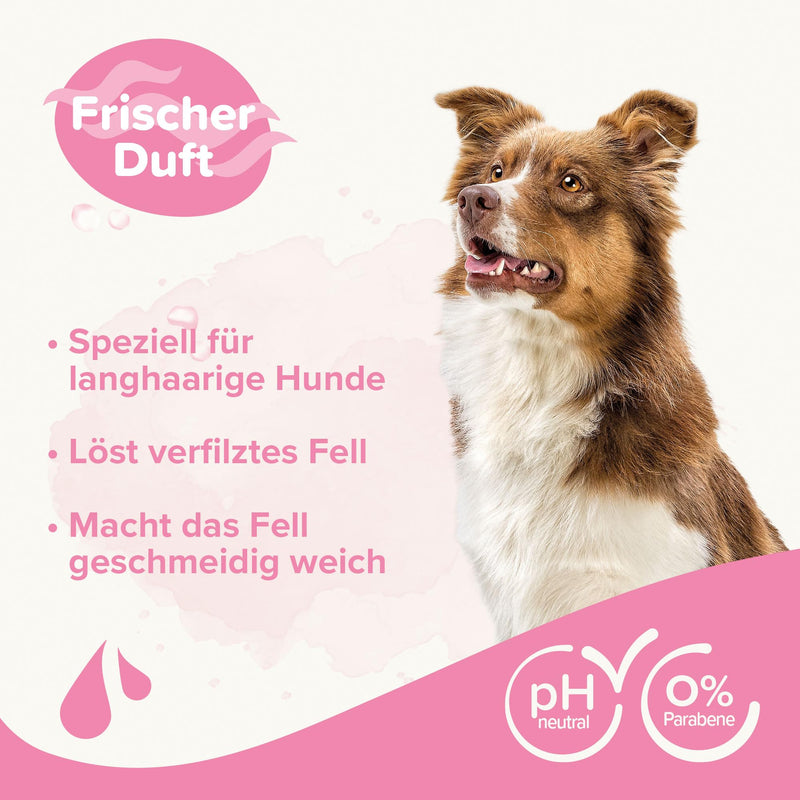BEAPHAR - Detangling shampoo - Loosens matted fur - Skin-friendly - With almond oil and aloe vera - Ph neutral - 0% parabens - Fresh scent - Vegan - 250 ml detangler - BeesActive Australia