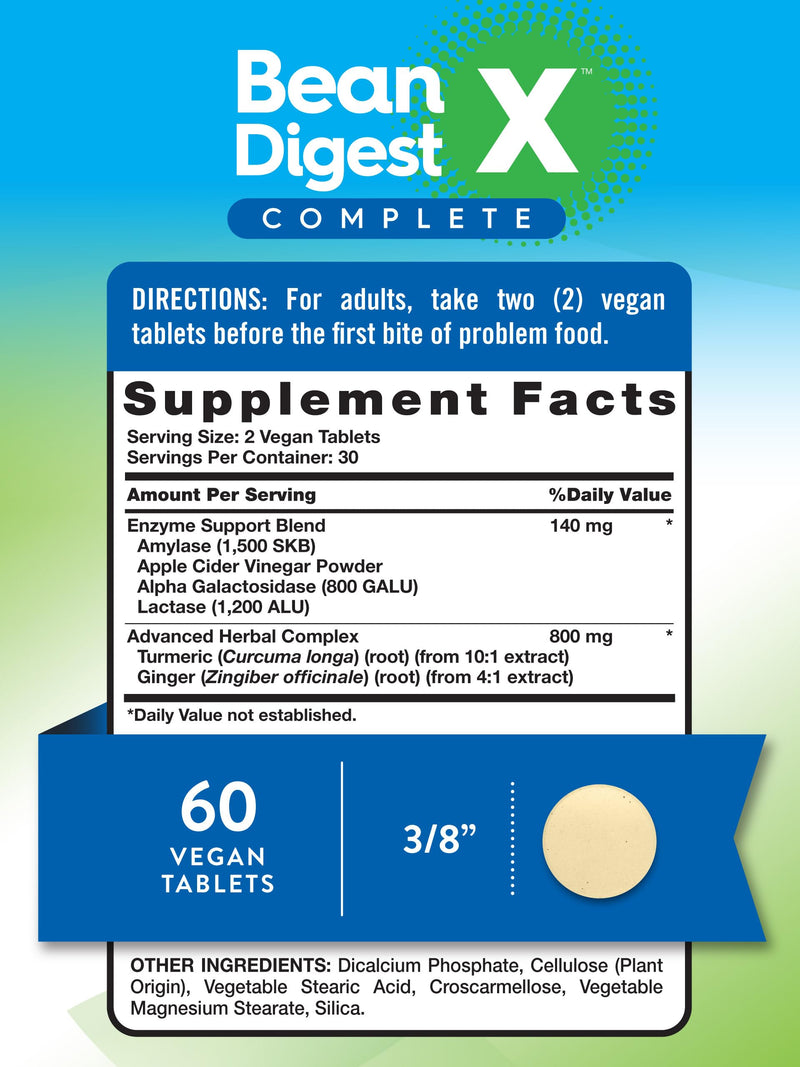Nature's Truth Digestive Enzymes | 60 Pills | Bean Digest | Vegan, Non-GMO & Gluten Free Supplement