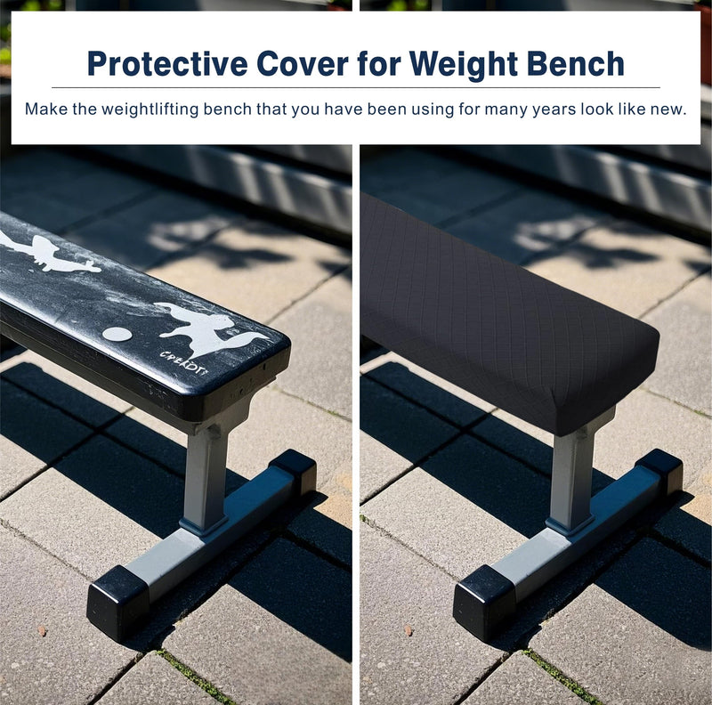 Flat Weight Bench Cover, Workout Bench Cover - Dustproof, Scratch-Resistant, Protect from Pets - Protect Your Flat Weight Fitness Bench and Adjustable Sit-up Bench, Washable
