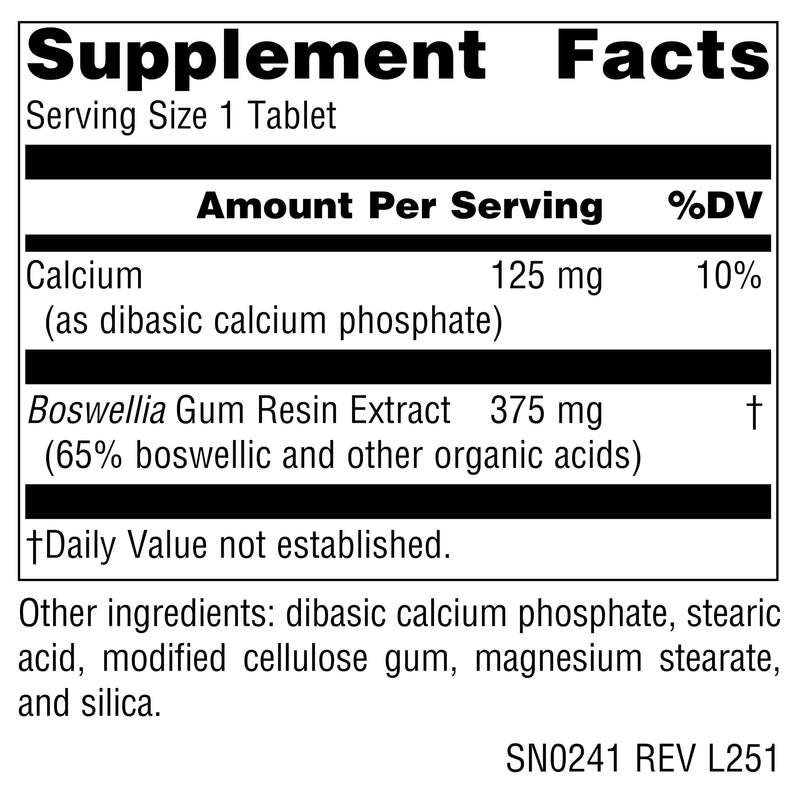 Source Naturals Boswellia Extract, Dietary Supplement* - 50 Tablets