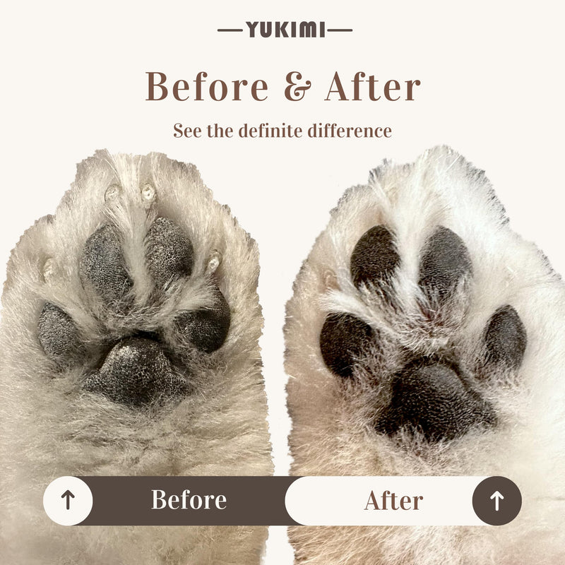YUKIMI Premium Amino Acid Paw Cleanser with Silicone Bristle Brush for Dogs & Cats | Dermatologist Certified Hypoallergenic | Hydrating, Soothing, Deodorizing, Moisturizing | pH Balanced - 5.0 Fl Oz Egg-Shaped Brush - BeesActive Australia
