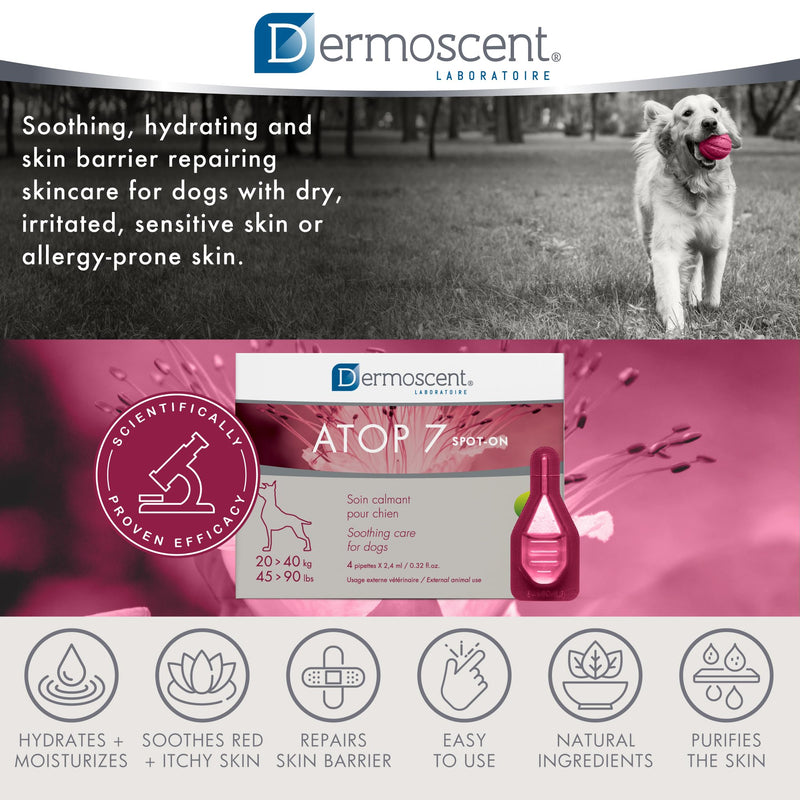 DERMOSCENT Atop7 Spot On for Dogs, Cats, 20-40 kg, Plastic, Not applicable - BeesActive Australia
