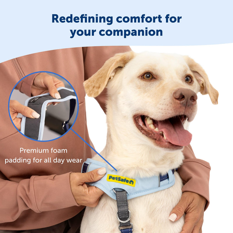 PetSafe Easy Walk Comfort No-Pull Dog Harness Full-Body Padding - Better Walks on The First Use - 5 Points of Adjustment Large, Black - BeesActive Australia
