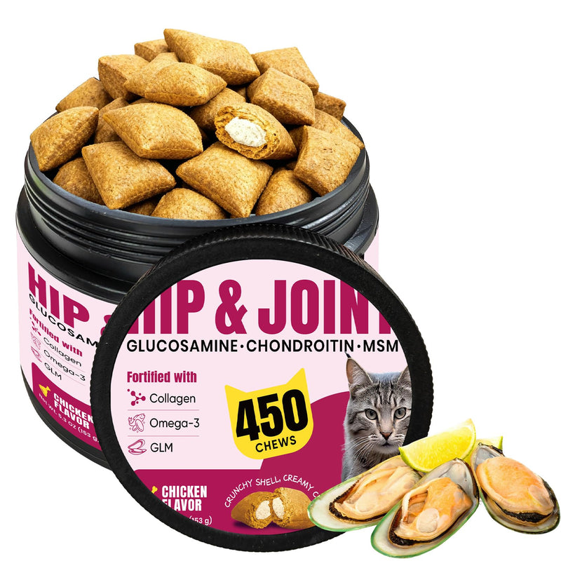 Hip & Joint Crunchy Chews for Cats – MSM, Omega & Collagen
