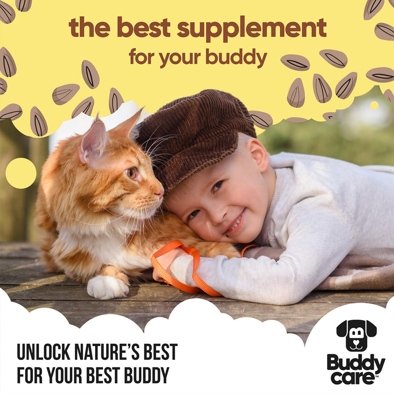 Buddycare Flaxseed Oil - 16.90 fl.oz - Natural Supplement for Dogs & Cats - Rich in Omega-3 Fatty Acids for a Healthy Coat and Skin