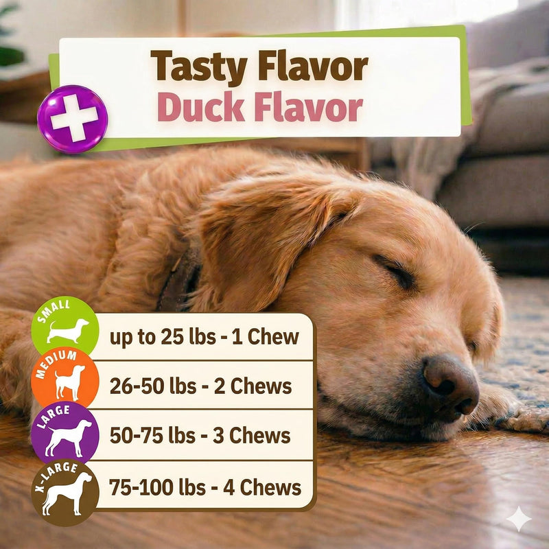 Pet Naturals Probiotics for Dogs – 320 Soft Chews, Digestive & Gut Health Dog Support with 120M CFUs + Prebiotics, Immune Support for Occasional Upset Dog Stomach, Duck Flavor, All Breeds