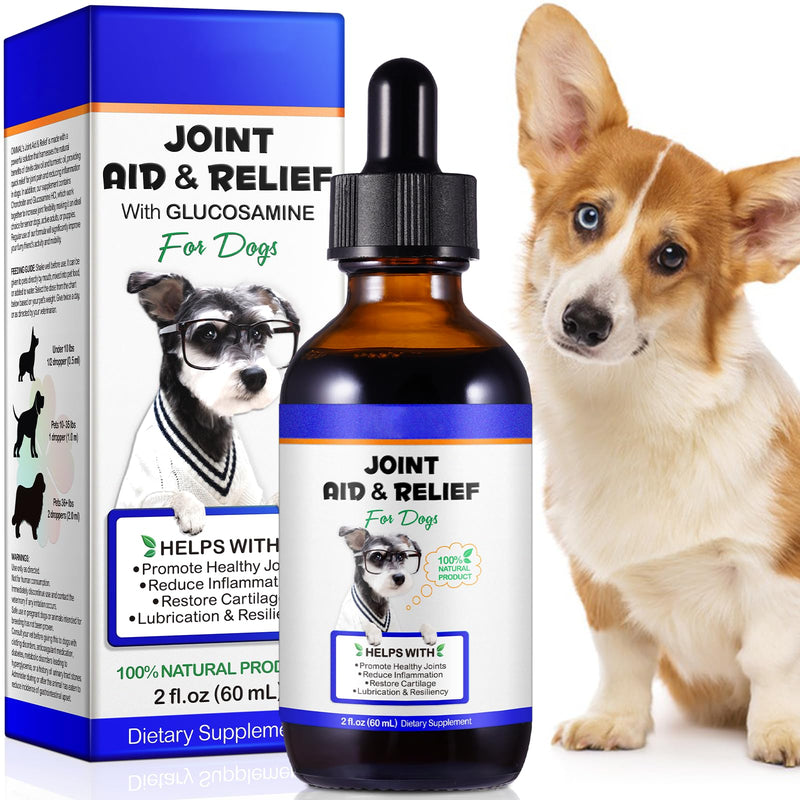 Dog Joint Aid & Relief Supplement – Arthritis Pain Relief for Dogs – Hip & Joint Care with Glucosamine & Chondroitin – Natural Beef Flavour – Relieves Joint Pain & Supports Mobility – Suitable for All