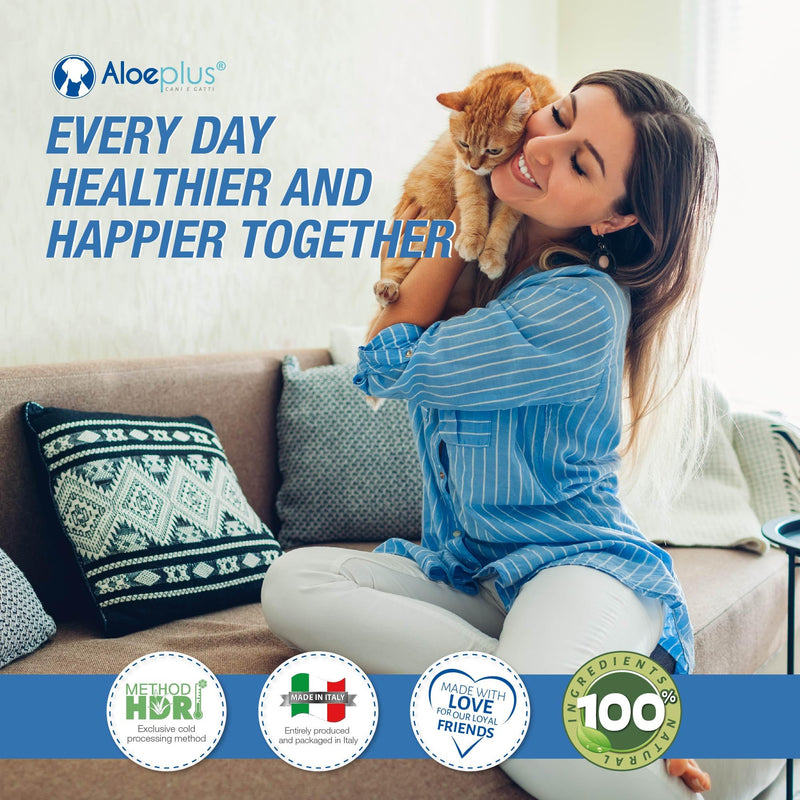 Cats Oral Paste - Complementary Energy Food, Detoxifying with Organic Aloe Arborescens, Strengthens the Natural Defenses of Older Cats and Kittens, Against Bad Breath (1 pc) (15 ml)