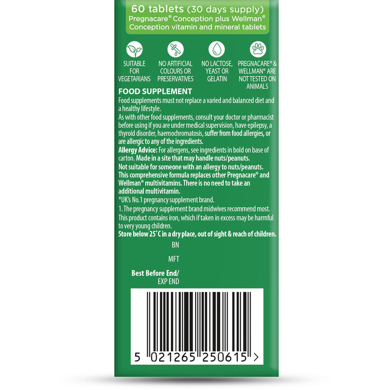 Vitabiotics - Pregnacare - His & Her Conception - 2x30 Tablets 1 Count (Pack of 60)