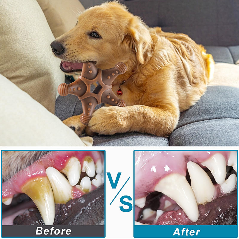 Dog Toys for Aggressive Chewers, Indestructible Dog Toys for Large Dogs, Dog Chew Toys for Large Medium Small Breed, 3 Pack Super Chewer Dog Toys with Tough Nylon, Gift for Dogs 3 PCS - BeesActive Australia