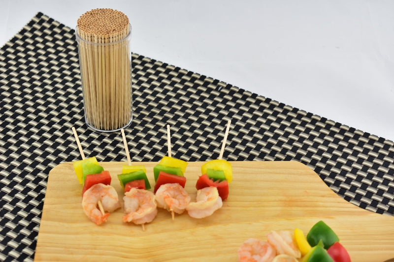 Gmark Premium 4" Kokeshi Toothpicks Skewers 500ct (2 Packs of 250) Extra long toothpicks for appetizers GM1034 4 Inch - BeesActive Australia