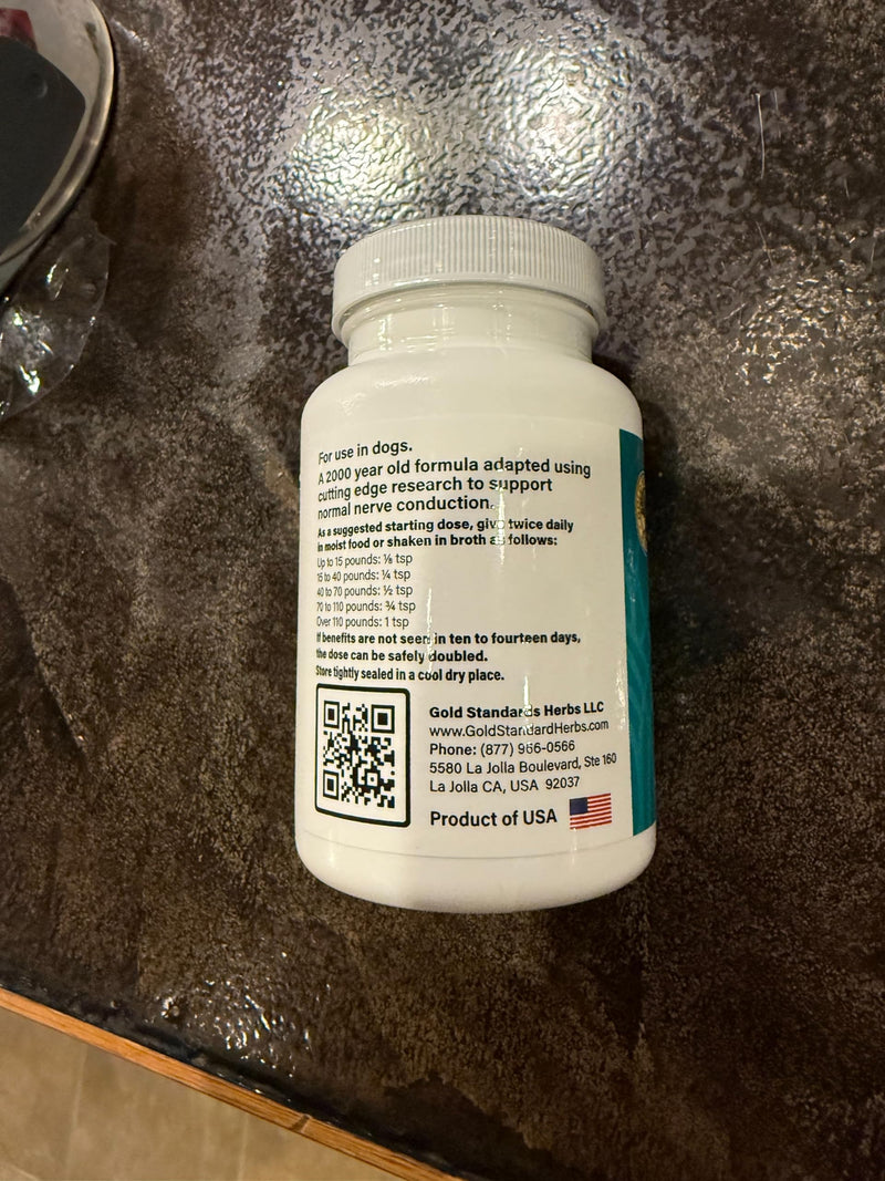 DM Formula Degenerative Myelopathy Relief for Dogs by Gold Standard Herbs, All Natural Granular Herbal Extract, 85 gram Powder - PawsPlanet Australia