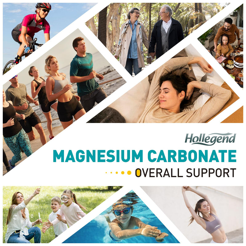 Magnesium Carbonate Gummies, Magnesium Carbonate Complex 500mg Supplement with D3 & K2 for Women & Men, with Zinc, Vitamin C, B6 & B12, Muscle & Digestive Support, Mango Flavor, Sugar Free, 60 Ct