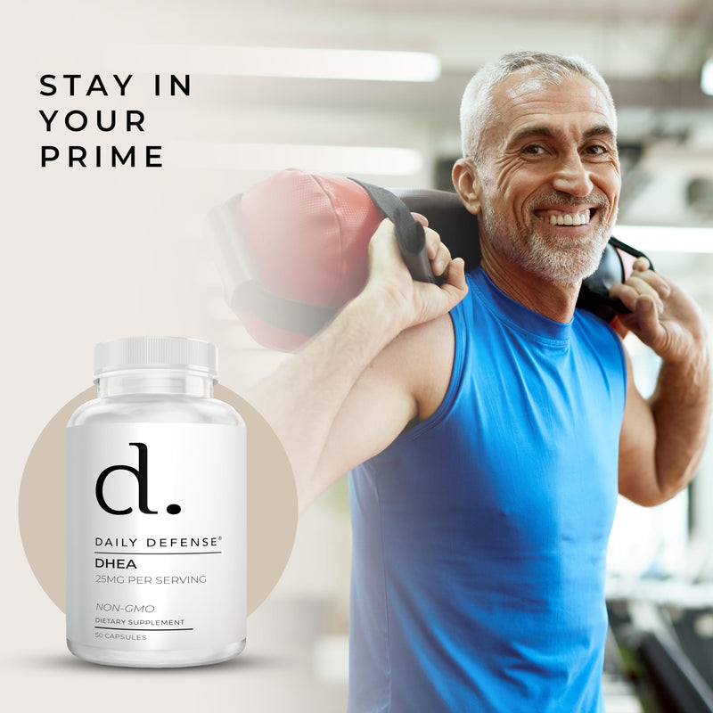 Pure DHEA 25mg for Women & Men DHEA Supplement for Women & Men - Just The Right Dose of DHEA Vitamins for Vitality, Energy Boost, & Mood Support - DHEA 25 mg per Capsule - 50 Capsules