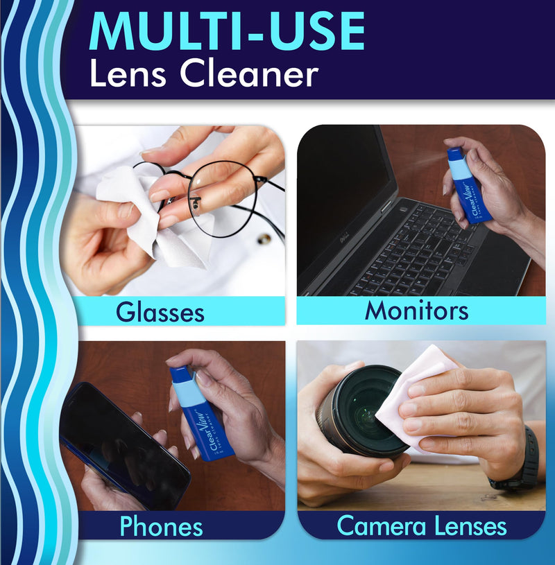 Portable Lens Cleaner Kit ‚Äì Travel Size with Premium Cleaning Solution, Refillable Spray + Microfiber Cloth, Safe for All Lenses, Compact & On-The-Go 2 - BeesActive Australia