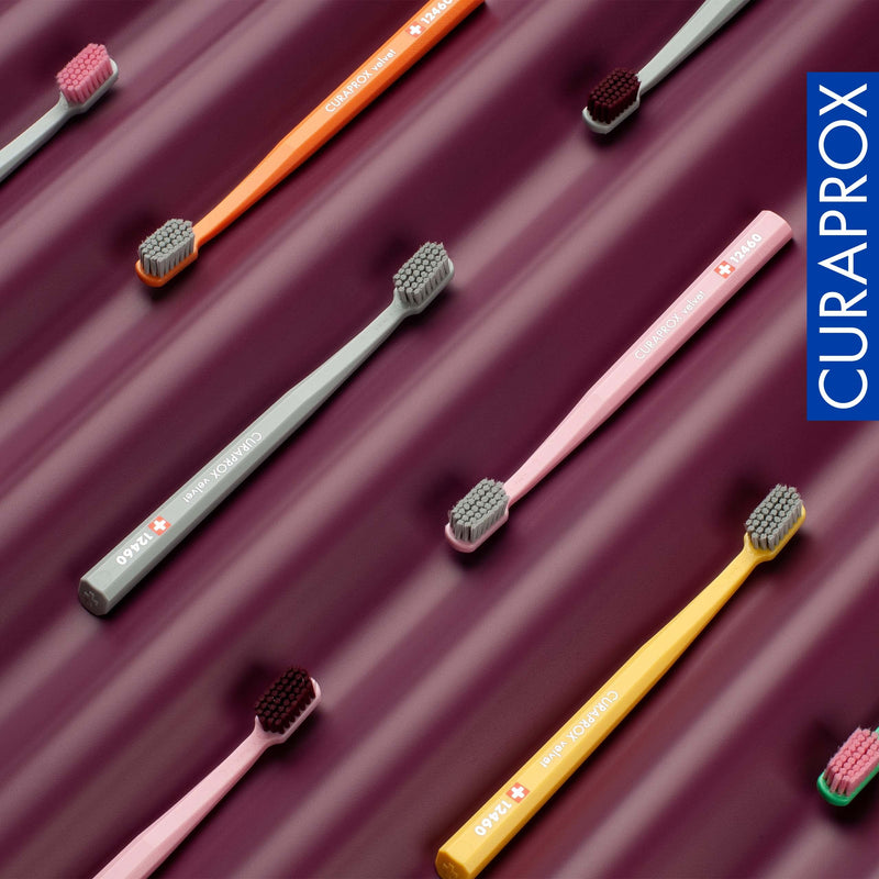 Curaprox CS 12460 Velvet Soft Toothbrush ‚Äì Sensitive Gum Care | Ultra-Gentle Cleaning with 12,460 Filaments | Single Pack, Random Color - BeesActive Australia