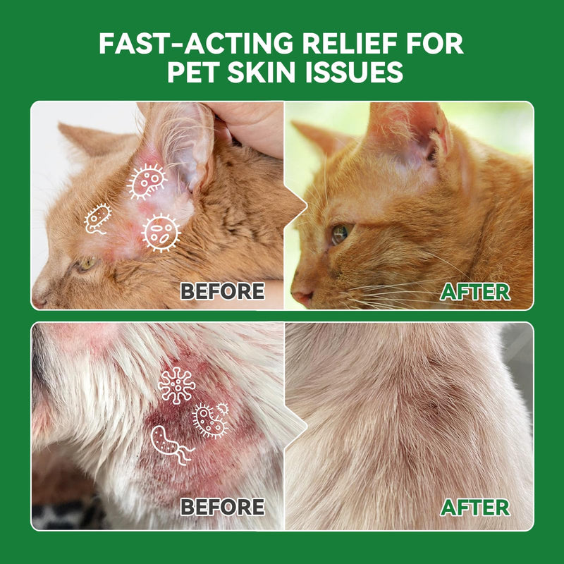PUAINTA Dog Wound Care Herbal Skin Gel for Heals Wounds, Skin Irritation, Soothes Inflammation, Prevents Infection, Scratches & Minor Cuts, Natural Dog Wound Ointment