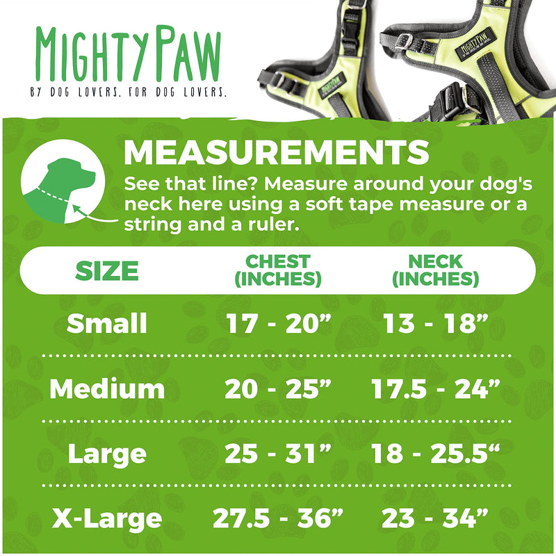 Mighty Paw Sport Harness 2.0 - Padded Dog Harness - Adjustable Neck and Chest Straps - Enhanced with Reflective Stitching - No-Pull Front Leash Attachment - Easy Grip Handle - Ultimate Comfort Medium Black - BeesActive Australia