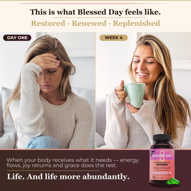 NutriRise Multivitamin for Women 120 Liquid Capsules | Vitamin D, C, B12, A, Biotin, Zinc, Iron, Magnesium, Calcium, Minerals, Vitamins & Superfoods, Daily Nutritional Support Pink