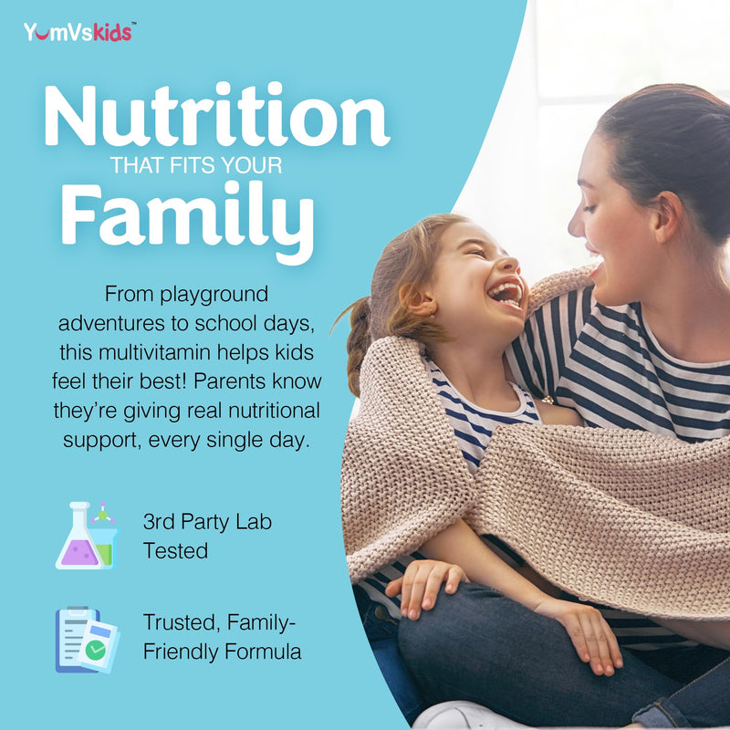 YUM-V'S Kids Multivitamin with Iron - Kids Chewable Multivitamin - Vitamins + Iron Supplement - Toddler Vitamins for 2 Year Old+, Kosher, Halal, Gluten Free 120 (Pack of 2 120 Count (Pack of 2)