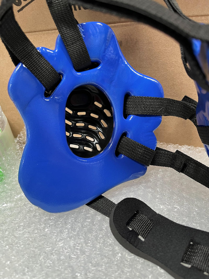 Wrestling Headgear - Ear Guard - Ultra Soft Ear and Head Guard - Adult and Youth - The ONE Black/Blue/Black