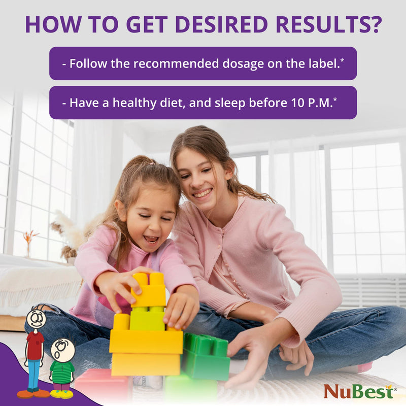 NuBest Tall Kids - Multivitamins & Minerals for Age 2 to 9 - Bone Strength & Immunity Support - Helps Kids, Toddlers Healthy - Animal Shapes - 60 Chewable Berry Tablets | 1 Month Supply Mixed Berries 60 Count (Pack of 1)