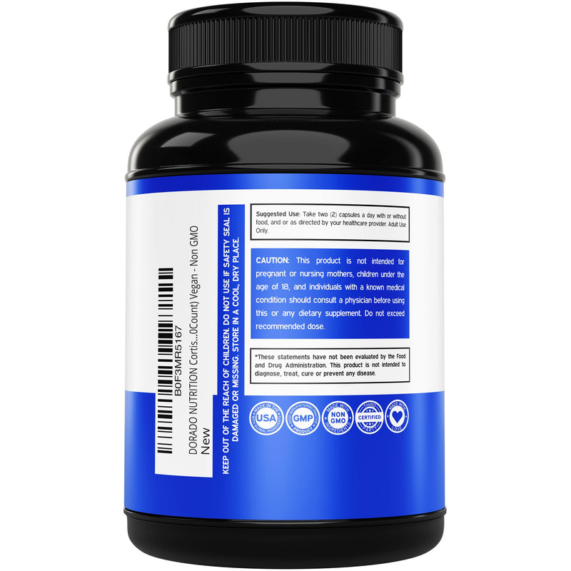 Cortisol Supplements for Women & Men with 14 in1 Blend (Magnesium, Ashwagandha, L Theanine & More) Healthy Cortisol Balance & Calm Mood Support - Third Party Tested, Non GMO, USA Made - 60 Count
