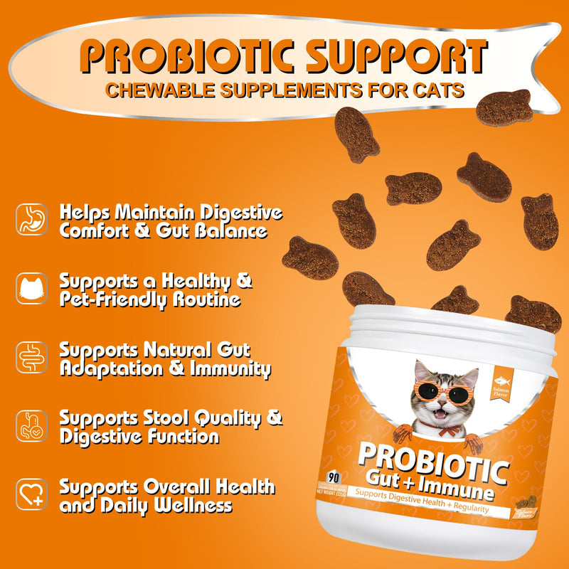 Bailey & Buddies Cat Hip & Joint Support and Probiotic Supplements Bundle