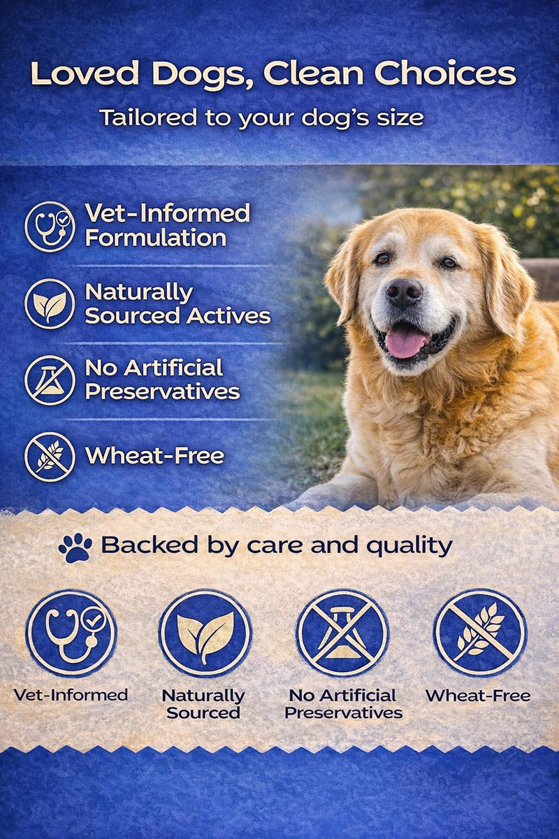 Mind & Cognitive Chews for Senior Dog | Brain Function, Memory & Alertness Support | Dog Supplements with Lion's Mane, DHA & Phosphatidylserine | 120 Chicken Flavour Chews