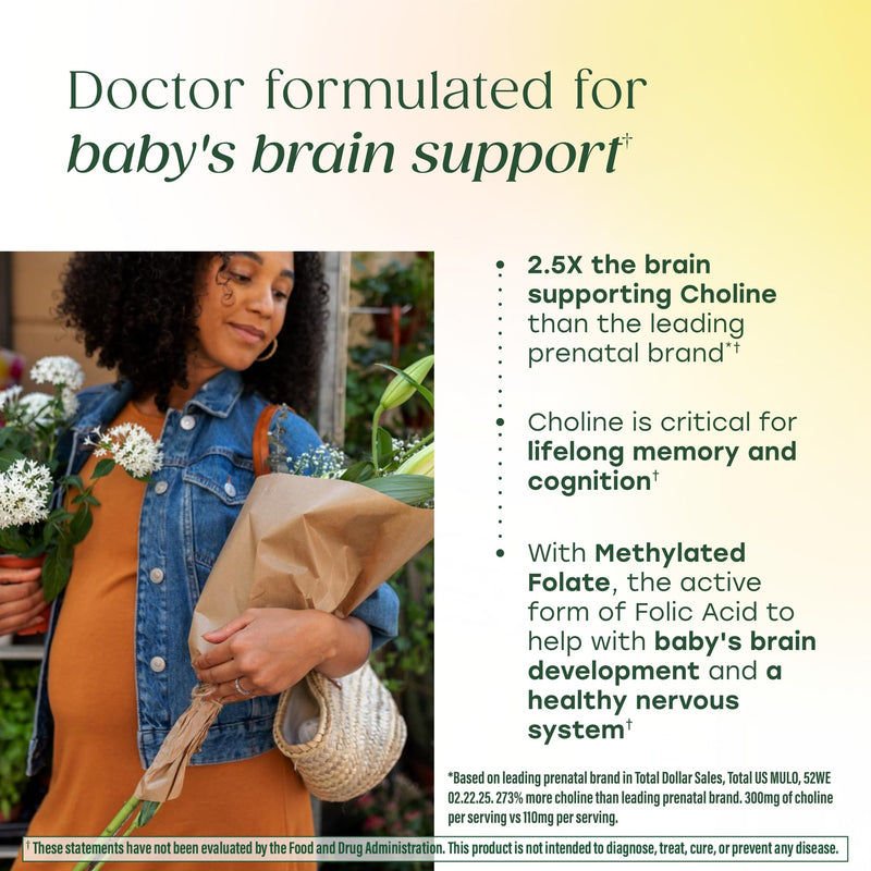 MegaFood Baby & Me 2 Prenatal Vitamins, Doctor Formulated, 120 Mini Tablets | Prenatal Vitamins for Women with Methylfolate, Choline, Iron, Iodine, Vitamin C & D3, Non-GMO, Vegetarian, 60 Servings 120 Count (Pack of 1)