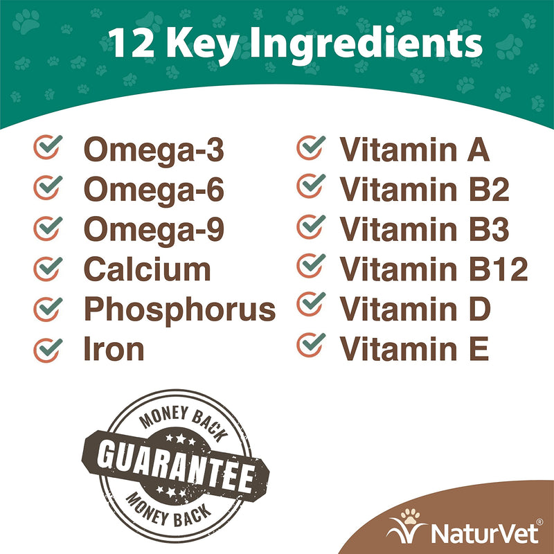 NaturVet Kelp Help Plus Omegas Skin and Coat Supplement for Dogs and Cats, Powder, Made in The USA with Globally Source Ingredients 1 Pound 1 Pound (Pack of 1) - PawsPlanet Australia
